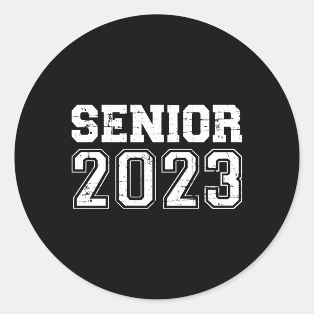 Sticker Rond Catégorie Senior 2023 De (Devant)