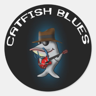 Sticker Rond Catfish Blues