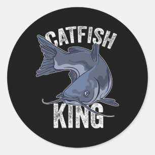 Sticker Rond Catfish King Catfish Pêche pêche