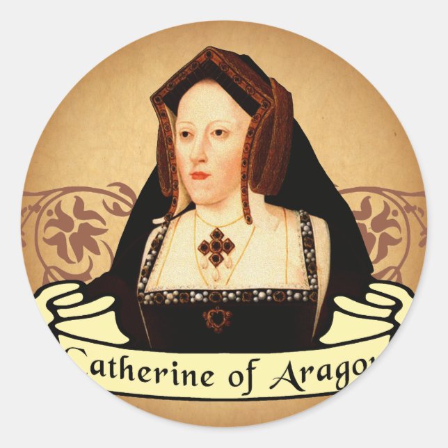 Sticker Rond Catherine de l'Aragon (Devant)