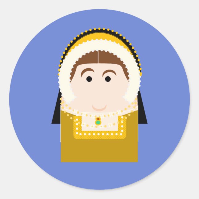 Sticker Rond Catherine Howard (Devant)