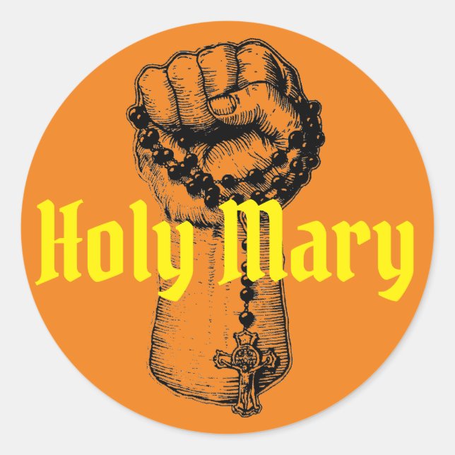 STICKER ROND CATHOLIQUE CLASSIQUE ROND (Devant)