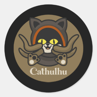 Sticker Rond Cathulhu