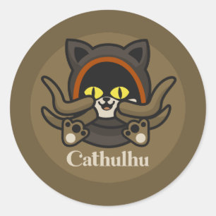 Sticker Rond Cathulhu
