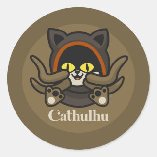 Sticker Rond Cathulhu