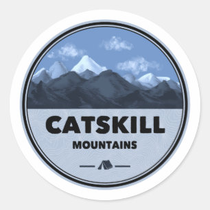 Sticker Rond Catskill Mountains Camping New York