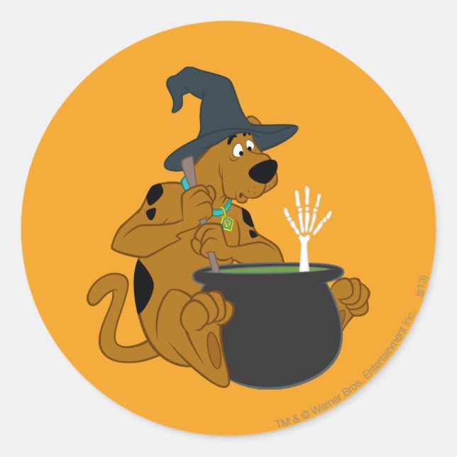 Sticker Rond Cauldron de sorcière Scooby-Doo (Devant)