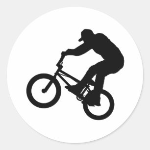 Sticker Rond Cavalier de BMX