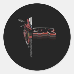 Sticker Rond Cbr Fireblade Sportbike Moto