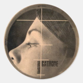 Sticker Rond CC fille latérale