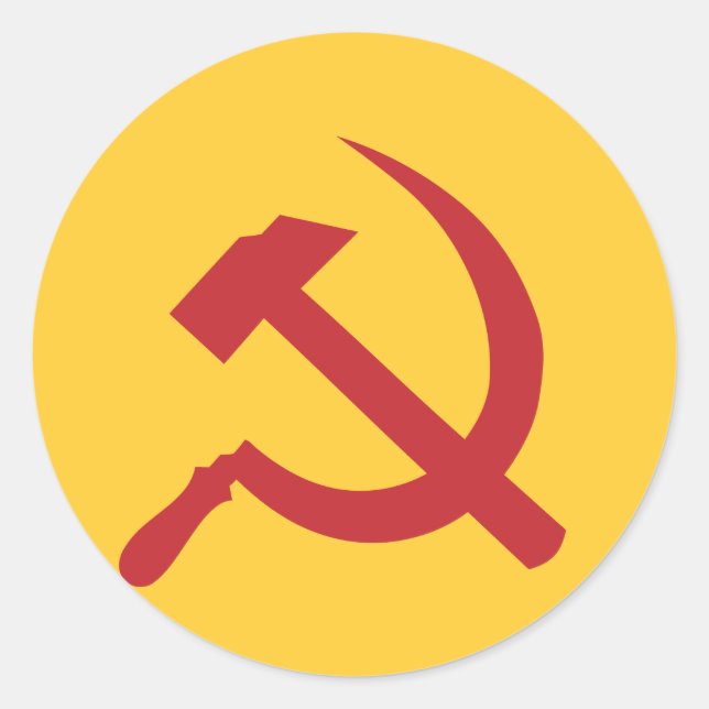 Sticker Rond ccp ussr marteau et faucille (Devant)
