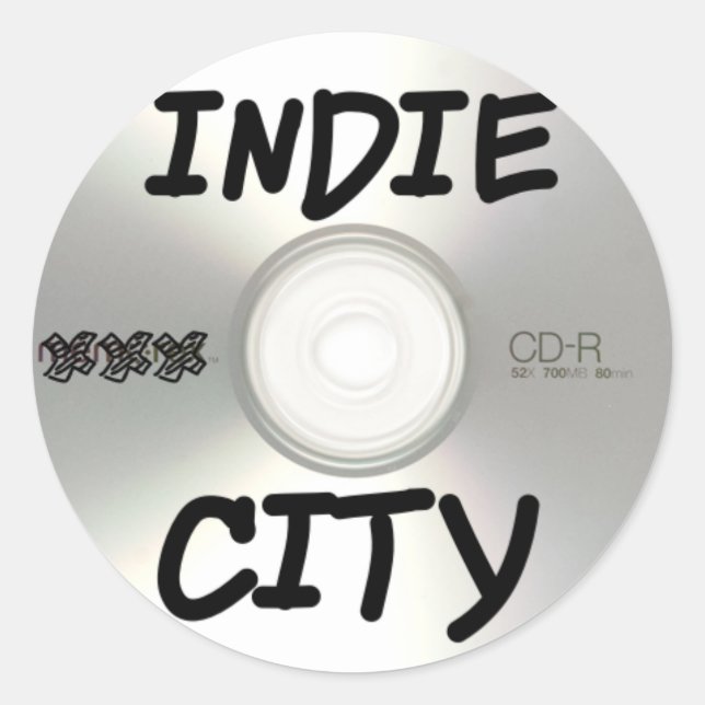 Sticker Rond CD Indie City (Devant)