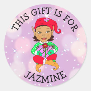 Sticker Rond Ce cadeau est pour (ajoutez le nom) l'étiquette d
