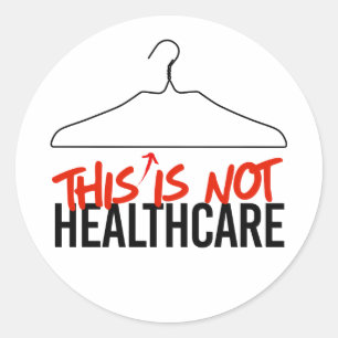 Sticker Rond Ce cintre en fil de fer n'est pas un choix pro-san