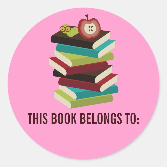 STICKER ROND CE LIVRE APPARTIENT À (Devant)