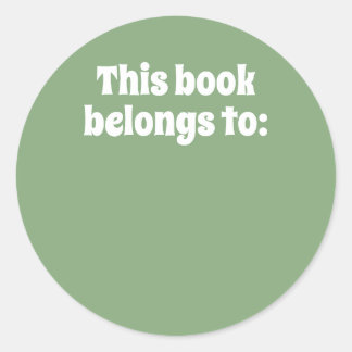 Sticker Rond Ce livre appartient à :