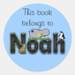 Sticker Rond ce livre appartient à