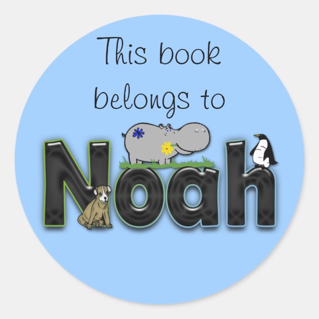 Sticker Rond ce livre appartient à (Devant)