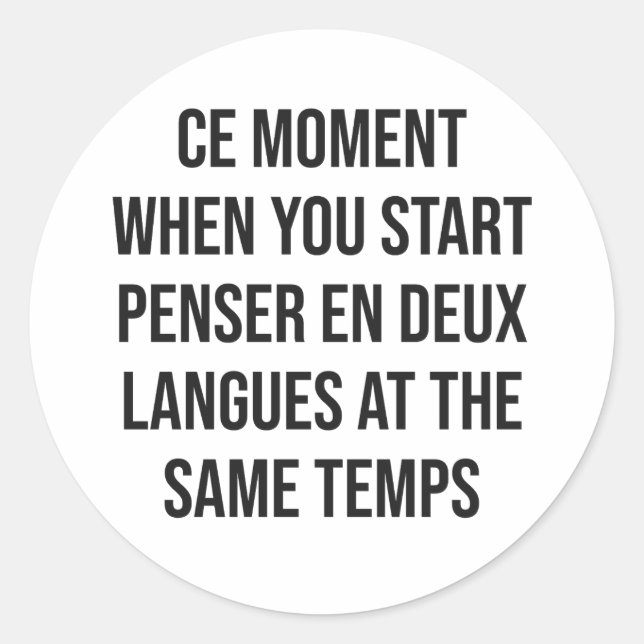 Sticker Rond Ce moment (Devant)