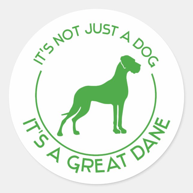 Sticker Rond Ce n'est pas juste un chien (Devant)