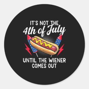 Sticker Rond Ce N'Est Pas Le 4 juillet Jusqu'À Ce Que L'Évier S