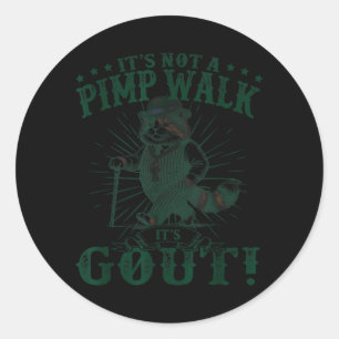 Sticker Rond Ce n'est pas une promenade, c'est la goutte Drôle