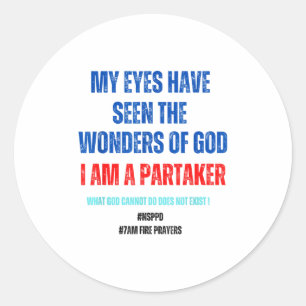 Sticker Rond Ce que Dieu ne peut pas faire n'existe pas Nsppd -
