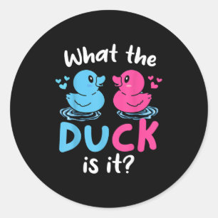 Sticker Rond Ce Que Les Canards C'Est Bébé Genre Reveal Party B