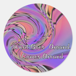 Sticker Rond ce qui circule vient autour