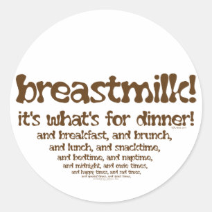 Sticker Rond Ce qui est pour le dîner