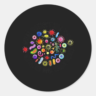 Sticker Rond Ce qui ne vous tue pas mute et essaie encore Micr