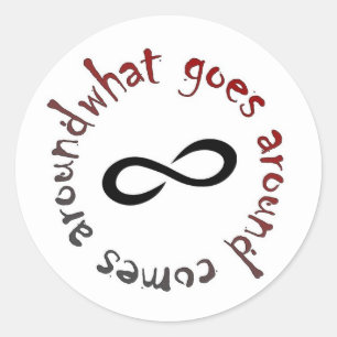 Sticker Rond Ce qui se passe, se déplace