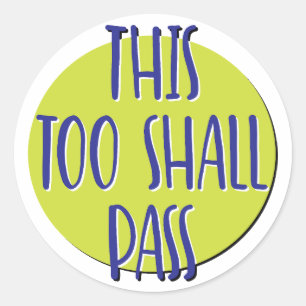 Sticker Rond Ce Slogan De Récupération Trop Passe