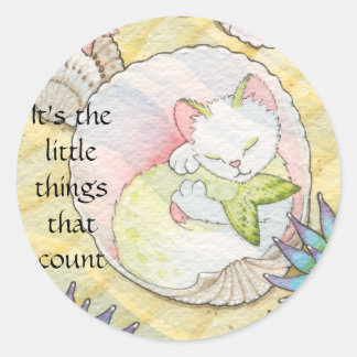 Sticker Rond Ce sont les petites choses qui comptent