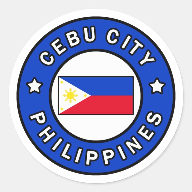 Sticker Rond Cebu City Philippines (Devant)
