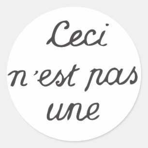 Sticker Rond Ceci n'est pas un