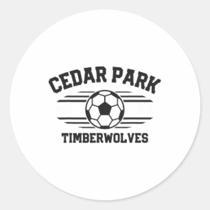 Sticker Rond Cedar Park Timberwolves Soccer Ll 2025 