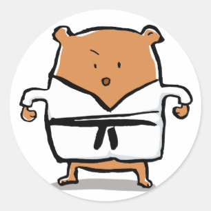 Sticker Rond ceinture noire