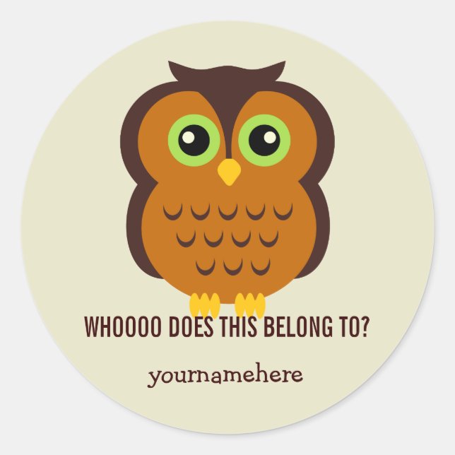 STICKER ROND CELA APPARTIENT À (Devant)