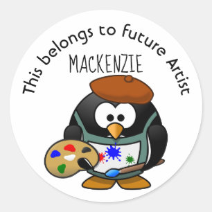 Sticker Rond Cela appartient au futur Artiste
