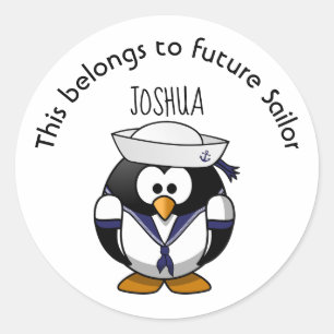 Sticker Rond Cela appartient au futur marin