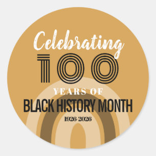 Sticker Rond Célébration des 100 ans du Mois de l'histoire des 
