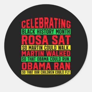 Sticker Rond Célébration du Mois de l'histoire des Noirs1