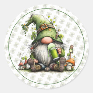 Sticker Rond Célébration fantaisiste de la Saint-Patrick