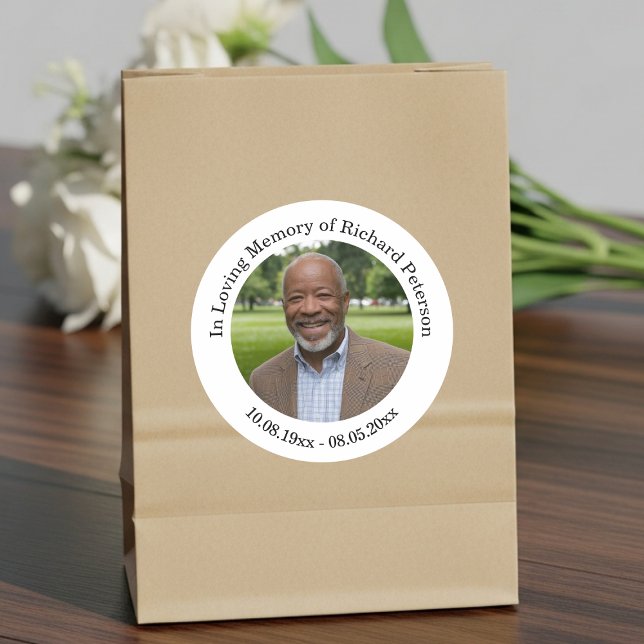 Sticker Rond Celebration of Life 1 Special Photo (Créateur téléchargé)