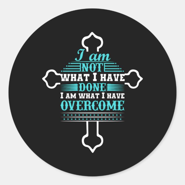 Sticker Rond Célébrer la récupération Christian Cross Club Egli (Devant)