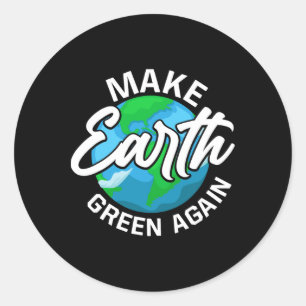 Sticker Rond Célébrer le Jour des terres De l'environnement Pro