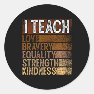 Sticker Rond Célébrer le Mois de l'histoire des Noirs