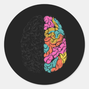Sticker Rond Célébrer L'Esprit De Toutes Sortes Neurodiversité 