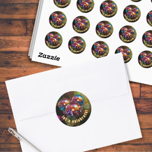 Sticker Rond Célébrons les couleurs